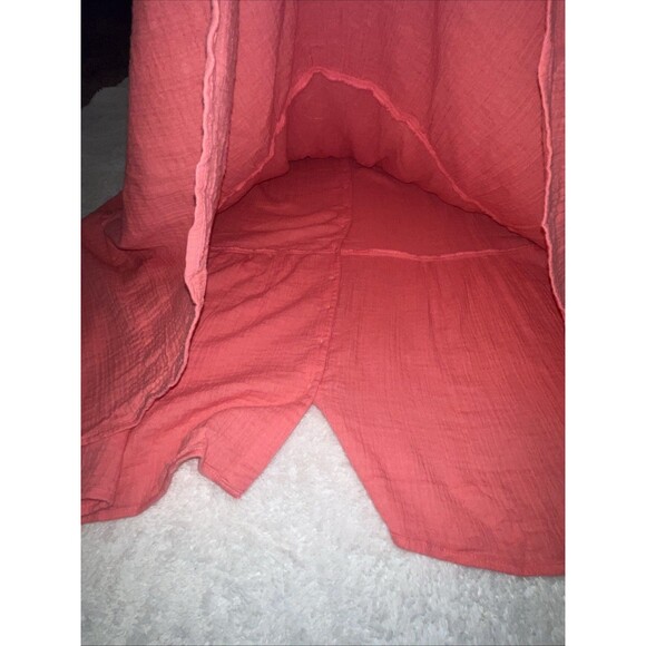 Soft Surroundings Womens Midi Dress 3X Short Sleeve Buttons V-Neck Plus Size NEW - Picture 11 of 11